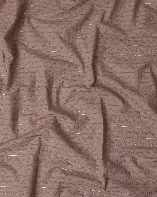 Mocha Taupe Cotton Voile Fabric 110cm | Regal Fabrics
