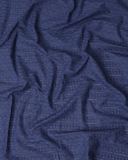Navy Blue Cotton Voile Fabric 110cm | Regal Fabrics