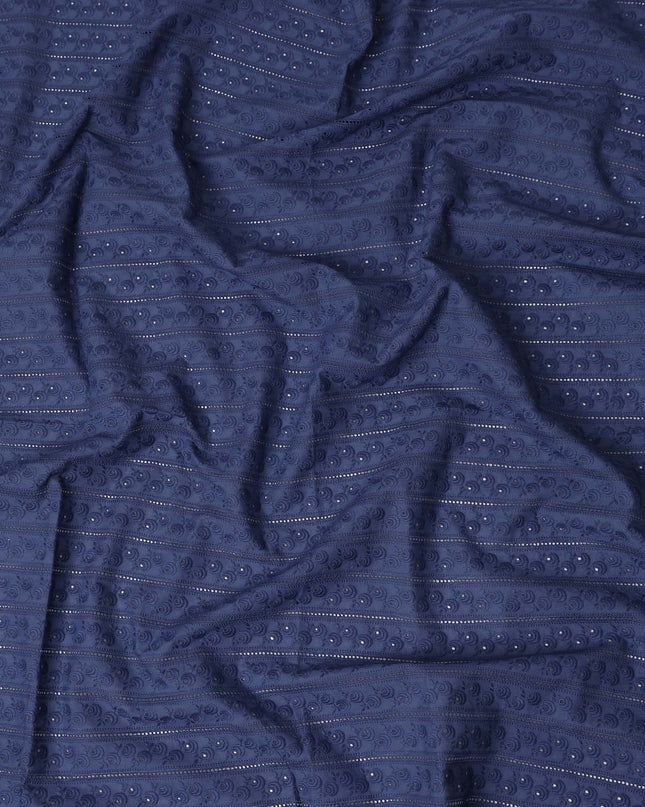 Navy Blue Cotton Voile Fabric 110cm | Regal Fabrics
