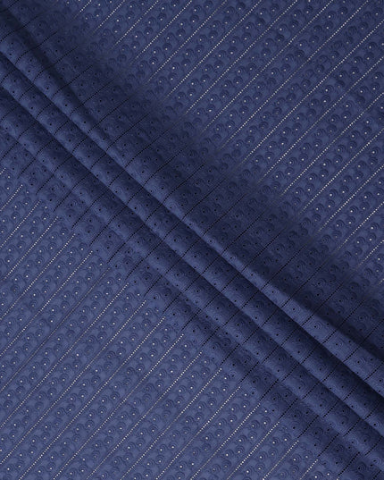 Navy Blue Cotton Voile Fabric 110cm | Regal Fabrics