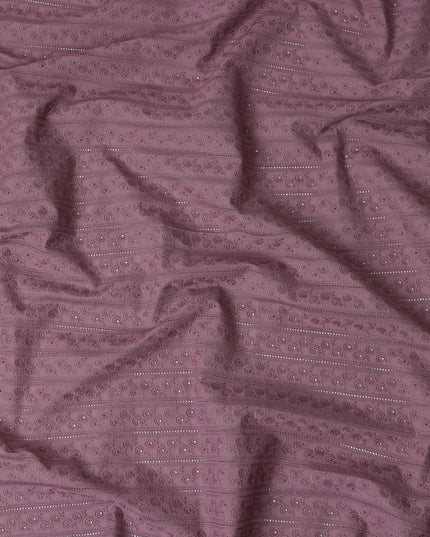 Plum Mauve Cotton Voile Fabric 110cm | Regal Fabrics
