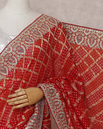Red Viscose Saree 110cm | Regal
