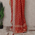 Red Viscose Saree 110cm | Regal