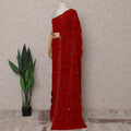 Red Tissue Saree 110cm | Regal