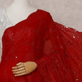 Red Tissue Saree 110cm | Regal
