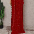Red Tissue Saree 110cm | Regal