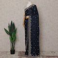 Blue Georgette Saree 110cm | Regal