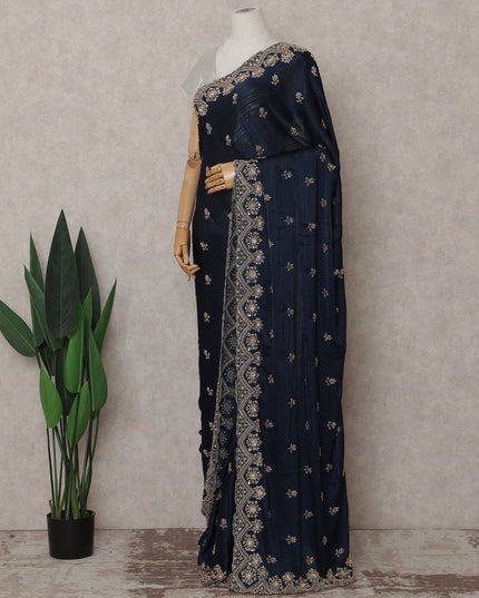 Blue Georgette Saree 110cm | Regal