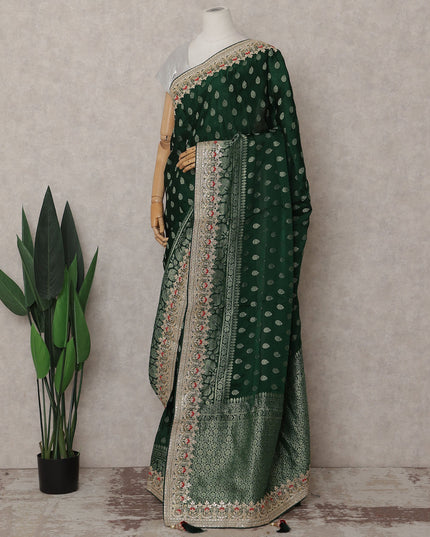 Green Viscose Saree 110cm | Regal