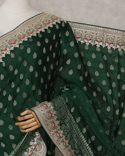 Green Viscose Saree 110cm | Regal
