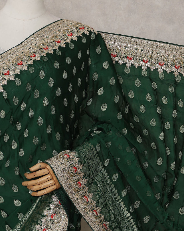 Green Viscose Saree 110cm | Regal
