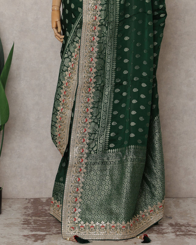 Green Viscose Saree 110cm | Regal