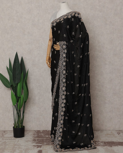 Black Chiffon Saree 110cm | Regal