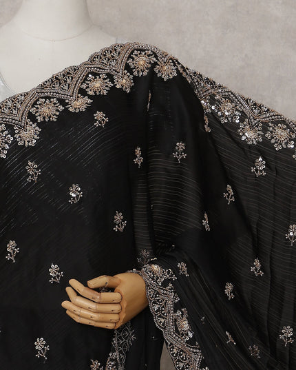 Black Chiffon Saree 110cm | Regal