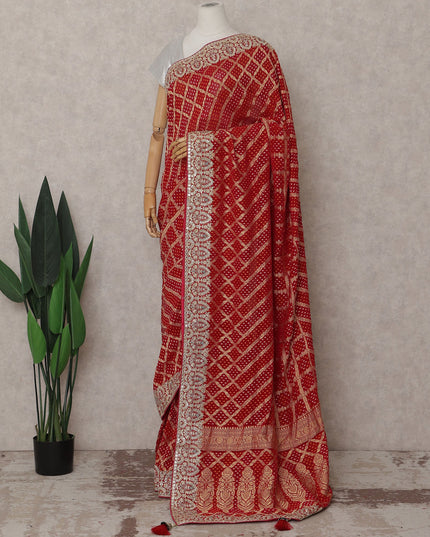 Red Viscose Saree 110cm | Regal