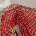 Red Viscose Saree 110cm | Regal