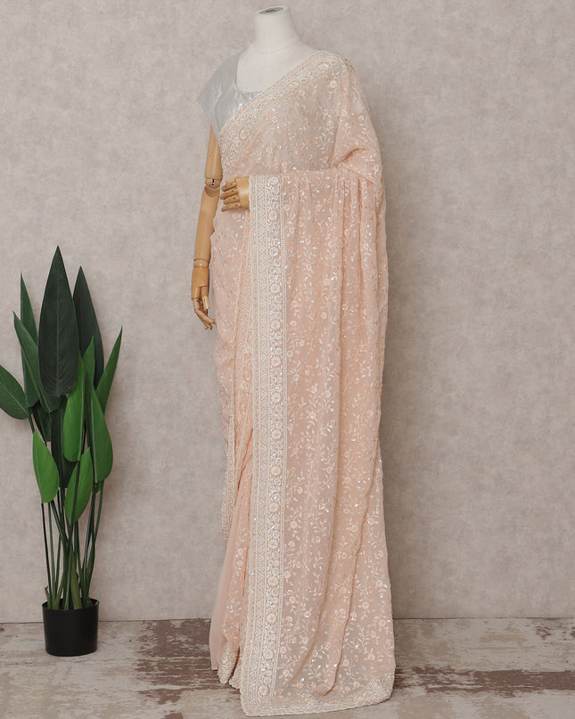 Pink Chiffon Saree 110cm | Regal