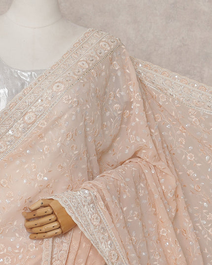 Pink Chiffon Saree 110cm | Regal