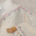 Beige Georgette Saree 110cm | Regal