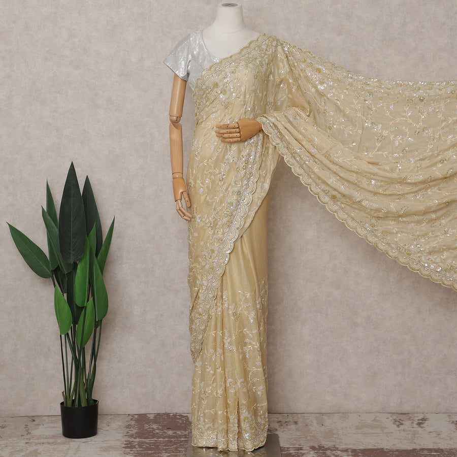 Gold Tissue Saree 110cm | Regal