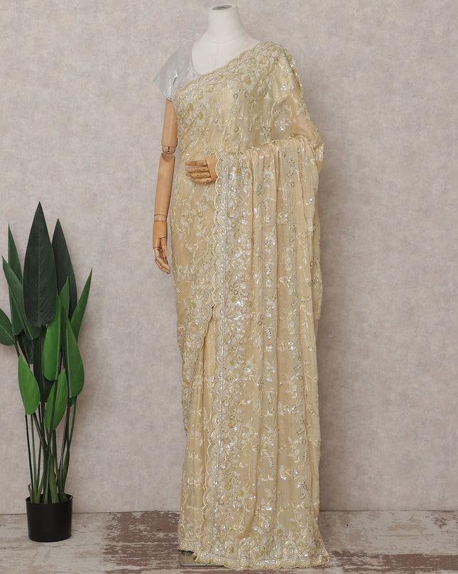 Gold Tissue Saree 110cm | Regal
