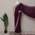 Purple Georgette Saree 110cm | Regal