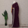 Purple Georgette Saree 110cm | Regal