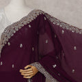 Purple Georgette Saree 110cm | Regal