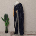 Blue Chiffon Saree 110cm | Regal