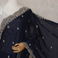 Blue Chiffon Saree 110cm | Regal