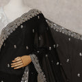 Black Chiffon Saree 110cm | Regal