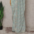 Green Georgette Saree 110cm | Regal