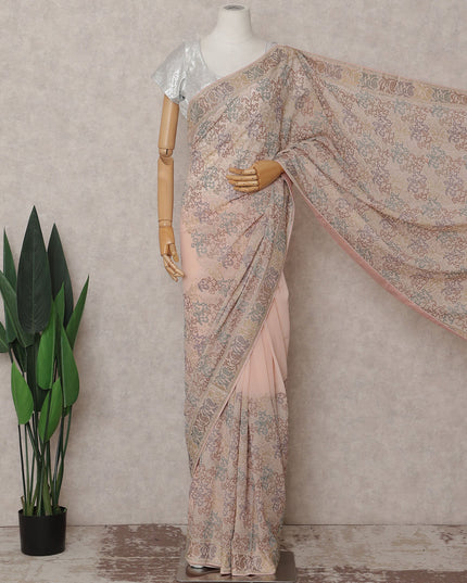 Pink Georgette Saree 110cm | Regal
