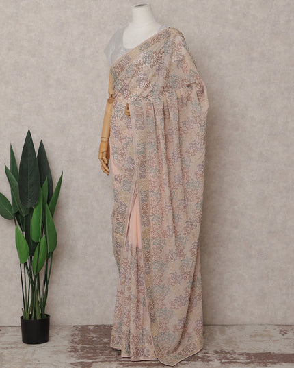 Pink Georgette Saree 110cm | Regal