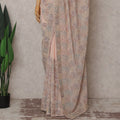 Pink Georgette Saree 110cm | Regal