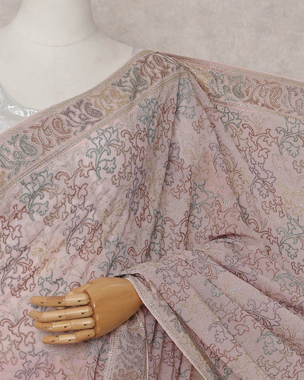 Pink Georgette Saree 110cm | Regal