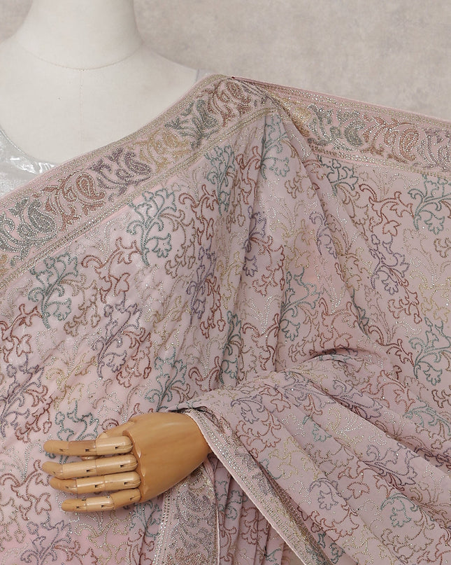 Pink Georgette Saree 110cm | Regal
