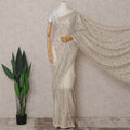 Beige Georgette Saree 110cm | Regal