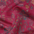Pink Floral Cotton Voile Fabric 110cm