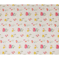 White Floral Cotton Voile Fabric 110cm