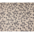 Beige Bouquet Cotton Voile Fabric 110cm