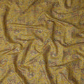 Yellow Paisley Cotton Voile Fabric 110cm