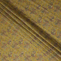 Yellow Paisley Cotton Voile Fabric 110cm