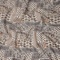Beige Paisley Cotton Voile Fabric 110cm