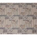 Beige Paisley Cotton Voile Fabric 110cm