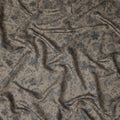 Grey Floral Cotton Voile Fabric 110cm