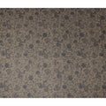 Grey Floral Cotton Voile Fabric 110cm