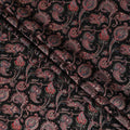 Black Paisley Cotton Voile Fabric 110cm