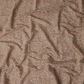Brown Geometric Cotton Voile Fabric 110cm