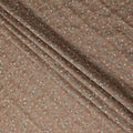 Brown Geometric Cotton Voile Fabric 110cm